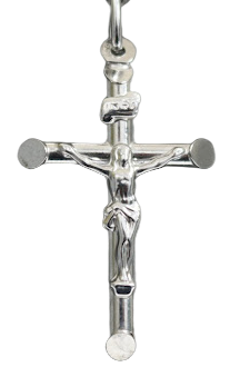 White Gold Jesus on Cross 14kt Pendant - Sell Gold NYC