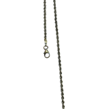 14K White Gold Rope Chain Necklace