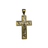 14K Two-Tone Gold Crucifix Pendant