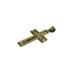 14K Two-Tone Gold Crucifix Pendant