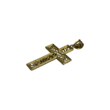 14K Two-Tone Gold Crucifix Pendant