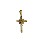 14K Tri-Color Gold Crucifix Pendant