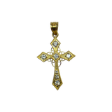 14K Gold Filigree Cross Pendant