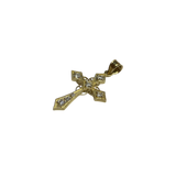 14K Gold Filigree Cross Pendant