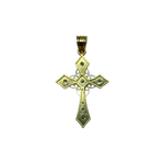 14K Gold Filigree Cross Pendant