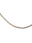 14K Solid Gold Rope Chain Necklace