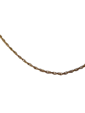 14K Solid Gold Rope Chain Necklace