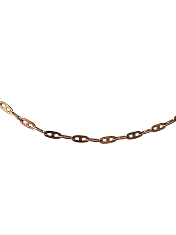14K Rose Gold Flat Mariner Chain