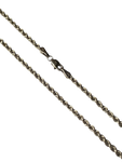 14K White Gold Rope Chain