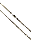 14K White Gold Rope Chain