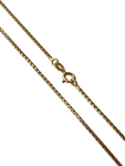 14K Gold Box Chain Necklace