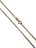 14K Gold Box Chain Necklace