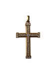 10K Gold Cross Pendant with Diamonds