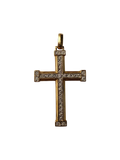 10K Gold Cross Pendant with Diamonds