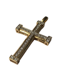 10K Gold Cross Pendant with Diamonds