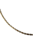 14K Tri-Color Fancy Link Chain