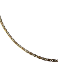 14K Tri-Color Fancy Link Chain