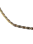 14K Tri-Color Fancy Link Chain