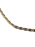 14K Tri-Color Fancy Link Chain