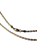 14K Tri-Color Fancy Link Chain
