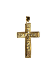 14K Two-Tone Gold Crucifix Pendant