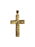 14K Two-Tone Gold Crucifix Pendant