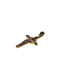 14K Tri-Color Gold Crucifix Pendant