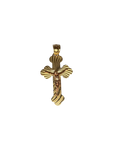 14K Two-Tone Gold Crucifix Pendant