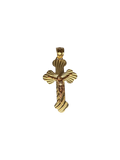 14K Two-Tone Gold Crucifix Pendant