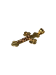 14K Two-Tone Gold Crucifix Pendant