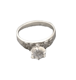 14K White Gold White Sapphire Ring - Sell Gold NYC