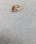 14K Two-tone Pattern Rose Ring - Sell Gold NYC