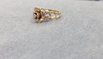 14K Two-tone Pattern Rose Ring - Sell Gold NYC