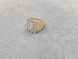 14K Yellow Gold White Sapphire Ring - Sell Gold NYC