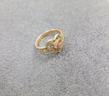 14K Two-tone Hearts Ring - Sell Gold NYC