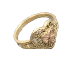 14K Two-tone Hearts Ring - Sell Gold NYC