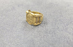 14K Yellow Gold Woman Engraved Ring - Sell Gold NYC