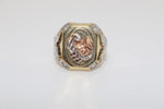 14K Tri-color Scorpion Eagle Solid Ring - Sell Gold NYC