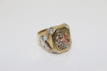 14K Tri-color Scorpion Eagle Solid Ring - Sell Gold NYC