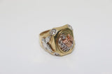 14K Tri-color Scorpion Eagle Solid Ring - Sell Gold NYC
