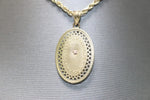 Two-tone Virgin Mary Engraved 14kt Pendant - Sell Gold NYC