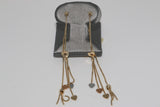 Double Strand Hearts Drop Threader Earrings in 14K Gold - Sell Gold NYC