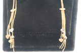 Double Strand Hearts Drop Threader Earrings in 14K Gold - Sell Gold NYC