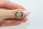 14K Tri-color Scorpion Eagle Solid Ring - Sell Gold NYC