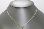Two-tone White Sapphire Virgin Mary 14kt  Pendant - Sell Gold NYC