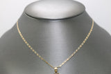 Two-tone White Sapphire Virgin Mary 14kt  Pendant - Sell Gold NYC