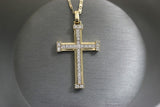 Yellow Gold Encrusted Large Cross 14kt Pendant - Sell Gold NYC