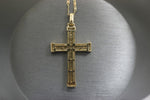 Yellow Gold Encrusted Large Cross 14kt Pendant - Sell Gold NYC