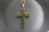Yellow Gold Encrusted Large Cross 14kt Pendant - Sell Gold NYC