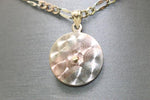 14kt Tri-tone Virgin Mary Engraved Pendant with 14kt Tri-tone Solid Figaro Chain - Sell Gold NYC